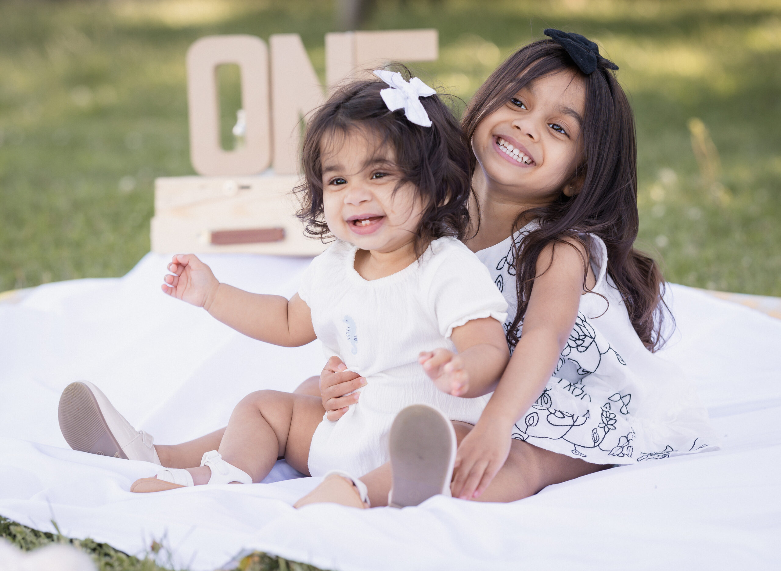 Children laughing together outdoors